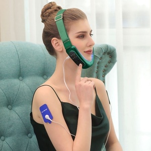 祛皱新款ems多功能透气v脸按摩脸部神器瘦脸仪器网红美肤震动小脸