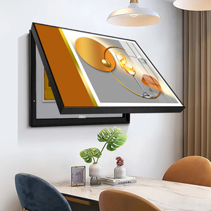 电表箱装饰画免打孔现代简约配电箱遮挡强弱电闸餐厅酒杯轻奢挂画