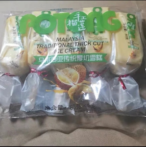 美淇手工榴莲马来西亚传统厚切雪糕冰淇淋果肉冰淇淋80克冰激凌