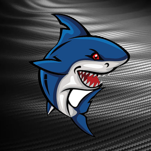 反光卡通酷帅鲨鱼汽车头盔贴纸电动摩托车贴个性改装创意贴画拉花