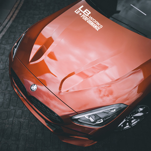 lb通用贴纸 3系m3前杠改装贴纸lb宽体套件装饰贴划痕遮盖反光贴