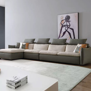 帝标科技布沙发现代简约轻奢北欧小户型布艺沙发客厅组合DS9019