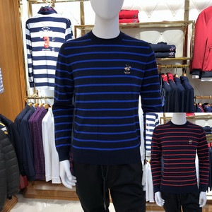 同款货源hai唯美淘宝比华利保罗羊毛衫男装秋冬长袖套头v领鸡心领