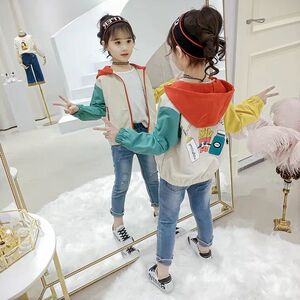 薄款秋装衣服外衣女宝宝十一小孩子外套大小牛仔时尚新品韩版.