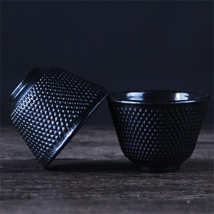 铁杯 纯手工水杯铁壶杯子小丁杯黑色小铁杯铸铁杯生铁杯复古老杯