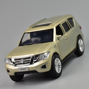 jk日产尼桑途乐合金车模可开门越野车回力男孩玩具车仿真汽车模型