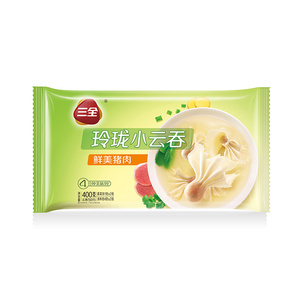 三全鲜美猪肉/荠菜猪肉玲珑小云吞小馄饨速食营养早餐400g50只装