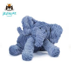 英国Jellycat波浪毛大象可爱毛绒玩具安抚玩偶公仔娃娃送礼