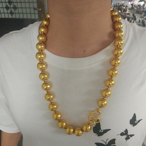 黄金佛珠项链9999