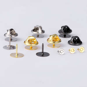 蝴蝶扣平头扣胶扣胸针备用扣背扣通用款小胸章刺马针徽章手工配件