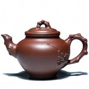 宜兴名家紫砂壶功夫茶具全纯手工泡茶壶紫茄泥吴娟华300cc报春壶o