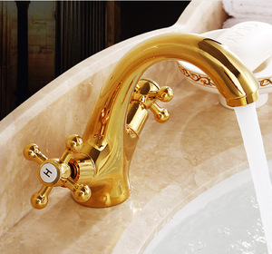 九牧金色水龙头