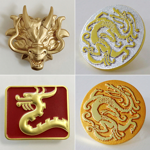 龙徽章金属胸章勋章男女个性ins潮胸针包包饰品情侣创意礼物定制