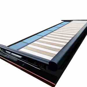 苏州电动伸缩遮阳棚阳光房隔热天幕帘防晒顶棚户外自动收缩挡雨篷