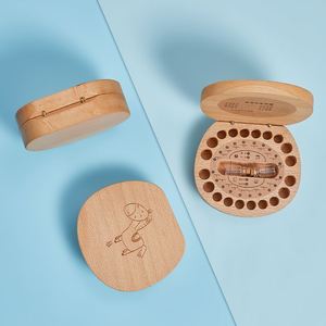 牙盒收纳盒ins日系存牙盒儿童装牙盒纪念品换牙收藏盒乳牙盒木盒