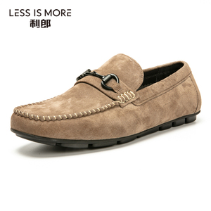 【商场同款】利郎男鞋2022年新款一脚蹬休闲反绒皮豆豆鞋q1xxl003