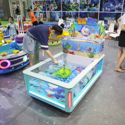 商场m室内儿童钓捞鱼喂奶鱼池厂家直销广场乐园商用鱼缸定制锦鲤.