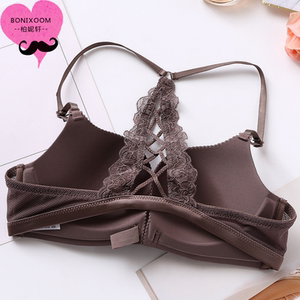 内衣美背款流行前面扣文胸调整聚拢上托女土胸罩女新款无钢圈性感