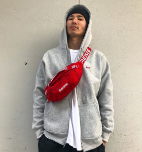 supreme 18ss 44th waist bag 胸包斜挎包男女潮牌腰包单肩包正品