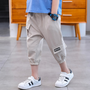 新款牧童鞋服装童装男童短裤夏季七分裤2020新款韩版儿童五分裤薄