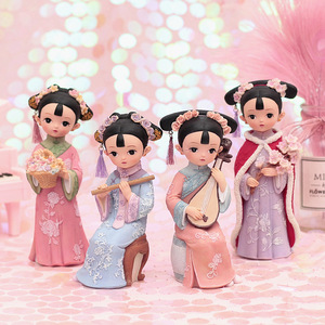 古风摆件文创玩偶格格小泥人娃娃古装人偶中国风老北京的纪念品