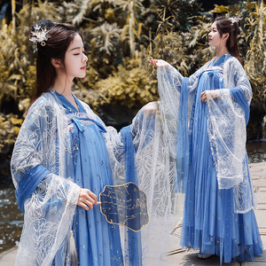 蓝色鲛人泪汉服
