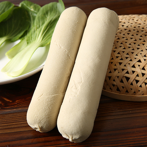 新鲜素鸡圆干子手工豆腐食用豆制品纯素大豆腐卷捆鸡素肠