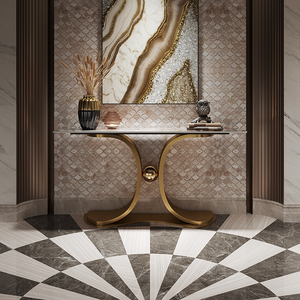 玄关柜轻奢风客厅