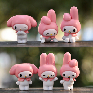 小号美乐蒂玩偶盲盒微缩微模型玩具桌面少女心装饰品摆件礼物公仔