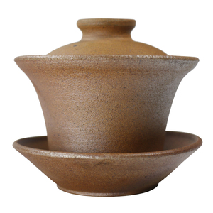 荥经黒砂砂器手工制做私人定制刻字家用无釉黑砂茶具带盖茶杯