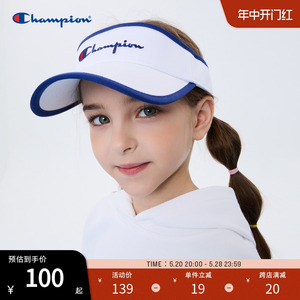 Champion冠军儿童24新品男女刺绣LOGO标遮阳户外运动空顶帽子