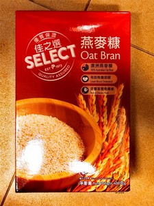 港版Select佳之选  燕麦糠 400g 早餐澳洲种植纤维麦片