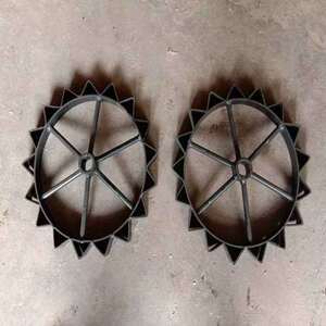 000人付款淘宝新品培土机铁轮压p土轮压地轮铁轮子滚筒轮农机具定制