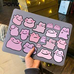 史莱姆百变怪笔记本电脑贴纸卡通可爱行李箱ipad手机壳贴画防水