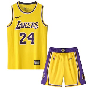 nike耐克儿童款nba湖人队科比球衣詹姆斯篮球服运动套装童装背心