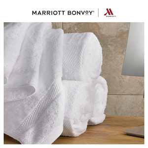 万豪五星级酒店 家用洗浴面巾浴巾 浴室白色加厚全棉吸水毛巾方巾