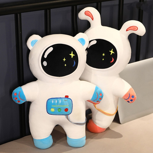 创意车上睡觉抱枕高级感太空熊治愈系宇航员公仔玩偶毛绒玩具礼物