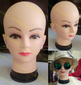 新款 模特女模特头 女头模 假发帽子头模 头饰展示道具 塑料头模
