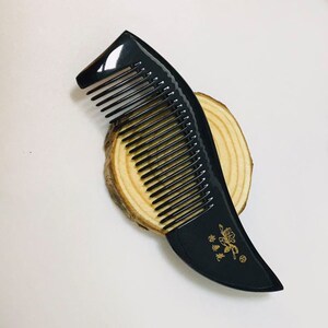 格桑花牦牛角梳