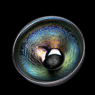 陈建国万象纯手工七彩曜变天目建盏茶杯套装陶m瓷单个主人杯家用