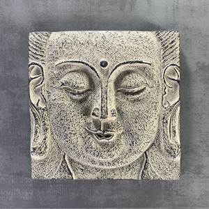 新中式佛像壁饰挂件创意佛头文化砖 如来挂画电视背景禅意装饰墙