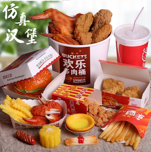 儿童汉堡包玩具套装薯条过家家女孩仿真食物模型套餐迷你炸鸡可乐