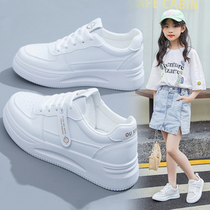 女童鞋2022春季新款中大童白色运动鞋女孩休闲板鞋儿童百搭小白鞋