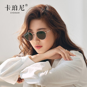 秀智同款墨镜女夏高级感韩版小脸圆框偏光太阳镜防晒眼镜防紫外线