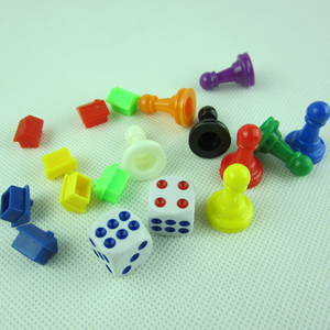 大富翁桌面游戏棋配件 塑料棋子 游戏道具用品 房子棋子补充装