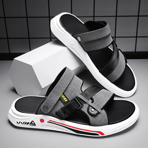 安踏联名凉鞋男士夏季外穿防滑耐磨运动休闲凉拖男款两用真皮越南