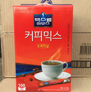 韩国进口东西麦斯威尔MaxwellHouse三合一速溶咖啡粉100条盒装