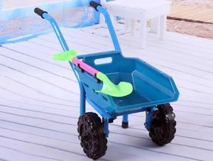 斗车儿童沙滩手推车加大加厚双轮宝宝玩具小孩推土车套装带铲子