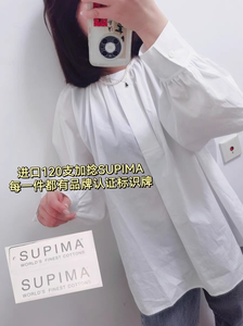 清货SISI家进口匹马棉120支双股加捻SUPIMA花式时髦慵懒白衬衫