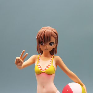 正版散货超电磁音炮炮姐泳装排球手办景品公仔模型玩具摆件美少女